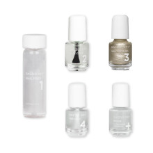 Dazzle Dry Mini Kit 4 Step System - Illuminate - Ett ljust champagneguld. Heltckande metallic. (5 delar / 5 manikyrer)