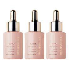 VEGAMOUR GRO Suero Capilar 3-Pack, Ahorra Con 3 Meses, Cabello Más Grueso y Abundante En 90 Días, Aroma Bergamota, 1 fl. oz. e