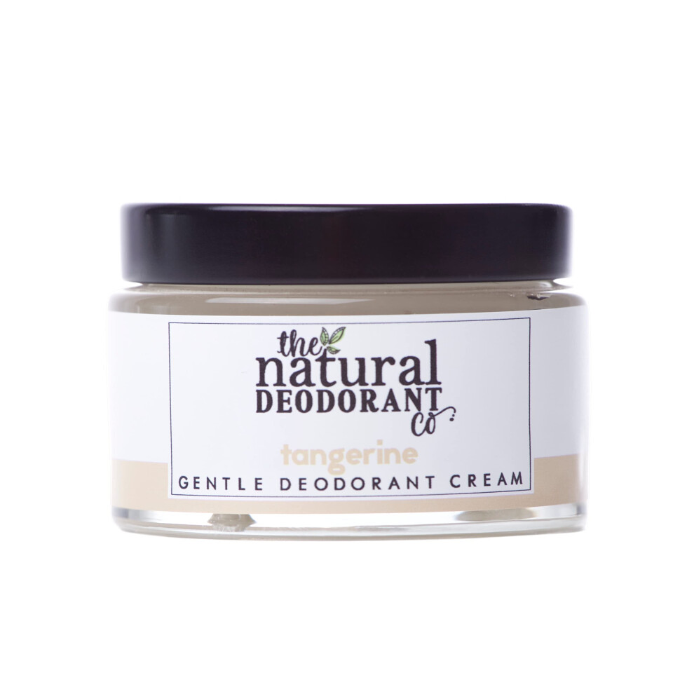 The Natural Deodoran Cream The Natural Deodorant Co, Gentle Deodorant Tangerine 55G, Aluminium Free, Plastic Free, Sensitive Skin