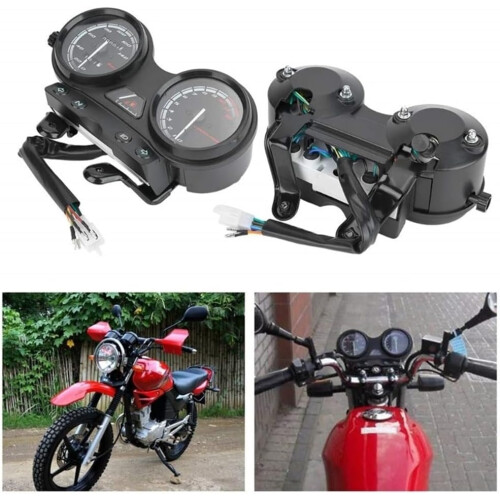 Digital Odometer Motorcycle Speedometer for YBR 125 Replacement Tachometer Gauge Panel Assembly, Waterproof, Backlit Display 1