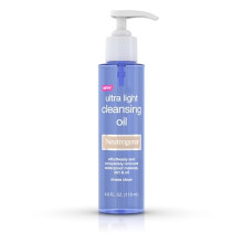 Neutrogena Aceite Limpiador Facial Ultra Ligero y Desmaquillante, 4 fl. oz