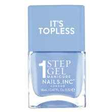 Nails Inc It's Topless Gel Nail Polish 4-in-1 Base Coat Treatment Color & Top Coat Long Lasting Strong Chip Free Nails Glossy Salon Quality Ma