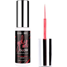 KIARA SKY Gel Paint Glow Art Liner 0,25 fl oz | There She Glows (lebendiges Rot)