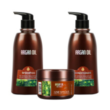 Marokkaanse Arganolie Shampoo en Conditioner Set met Haarmasker - Kleurveilige Haarbehandeling