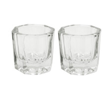 GBSTORE 2 Nail Art Acryl Vloeibaar Poeder Dappenglaasje Glas Kristal Cup Glaswerk Gereedschappen
