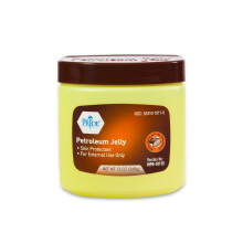 MED PRIDE Large Petroleum Jelly Tub with Cocoa Butter Fragrance Moisturizer & Skin Protectant for Dry Skin Rashes Burns (13 Ounce (Pack of 1) whit