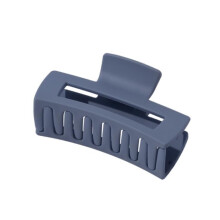 Navy Blue Square Frosting Claw Clips, Big Hair Clips Nonslip Matte Barrettes Thin Thick Short Hair for Women and Girls Hair Accessories