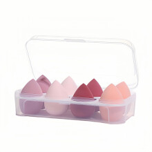 8pcs Makeup Sponges Set - Latex-Free Blending Beauty Sponge for Liquid Cream & Powder Soft Non-Absorbent Multi-Size with Case Multi-Shape Beauty