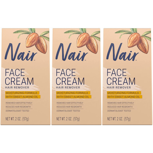 Nair Haarentferner-Gesichtscreme, 2 Oz, 3er-Pack