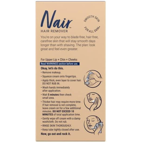 Nair Haarentferner-Gesichtscreme, 2 Oz, 3er-Pack 1