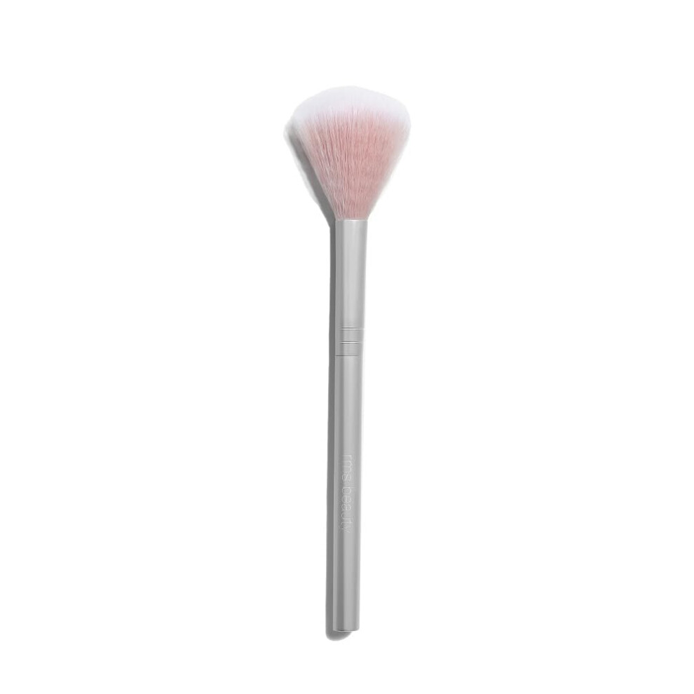 RMS Beauty Skin2Skin Classic Fan Brush - Vegan Synthetic Fiber Powder Highlighter Brush Blush & Bronzer Brush Vegan Cruelty Free Clean Beauty