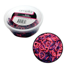 Amelia Beauty | 500 Count 1/2"""" Rubber Bands | Premium US Made Rubber Hair Ties | Ideal for Ponytails Braids & Beards | Strong All Day Hold | Conven