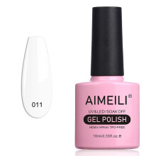 AIMEILI Esmalte de U V LED Blanco Gel - Blanco Estudio Arctic White (011) 10ml