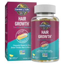 Garden of Life Haarwuchsmittel fr Frauen fr dickeres Haar mit Hyaluronsure, Kieselsure, Biotin, Zink, Selen, Probiotika + klinisch untersuchtem K