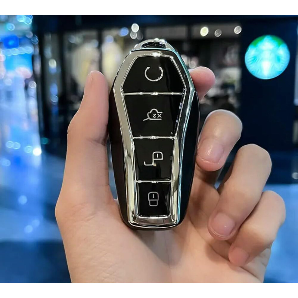 Soft Tpu Car Key Case Cover Fob For Byd Han Ev, Tang Dm, Qin Plus, Song Pro, Max, Yuan Dolphin E2, Durable Protection 6482260677255