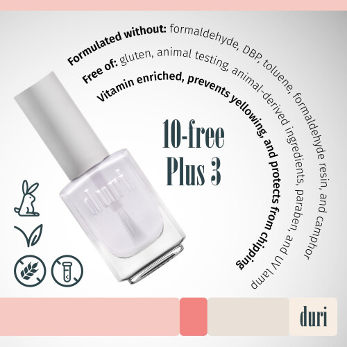 Duri Clear Base e Top Coat - 0,45 FL. Oz. 2