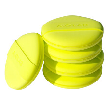 AOA Studio Silky Silicone Makeup Sponge Set Reutilisables Applicateurs cosmetiques Extra Soft Rubynell Makeup Sponges (citron vert)