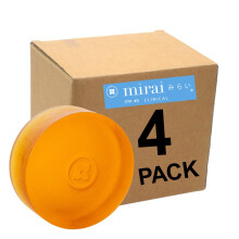 MIRAI Clinical Persimmon Soap Bar for Body Odor (Pack of 4 - 100g Each) - Eliminates Nonenal Aging Odor - Deodorizing and Purifying Japanese Nat