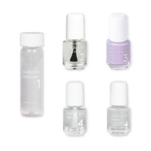 Dazzle Dry Mini Kit 4 Step System  Lovely Lilac  Ein blasses Lila mit einem rosa Schimmereffekt. Vollflchiger Schimmer. (5-teiliges Set / 5 Manik