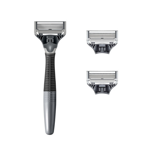 Harry's Harry's Scheermes voor Mannen met 3 Scheerblad Navullingen (Houtskool)