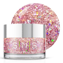 SNS Nail Dip Powder - Lavender Waxbill (Pink Glitter) - Long-Lasting Dip Colors for Healthier Nails - 0.5 oz