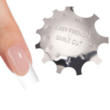 C-Shade Easy French Smile Line Art Nail Art Manicure Edge Trimmer Cutter ACRILICO ACRILICO con 11 dimensioni-FS01
