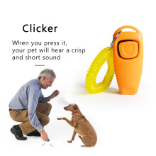 2pcs Dog Training Clickers 2 in 1 Whistle and