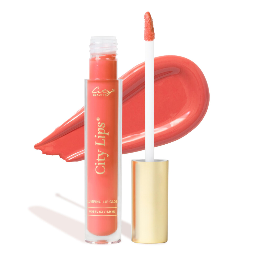 City Beauty City Lips Plumping Lip Gloss - High-Shine Gloss for Fuller Younger-Looking Lips | Hydrating & Smoothing Lip Treatment Hyaluronic Aci-image-OPC-PJNRN8K-NEW