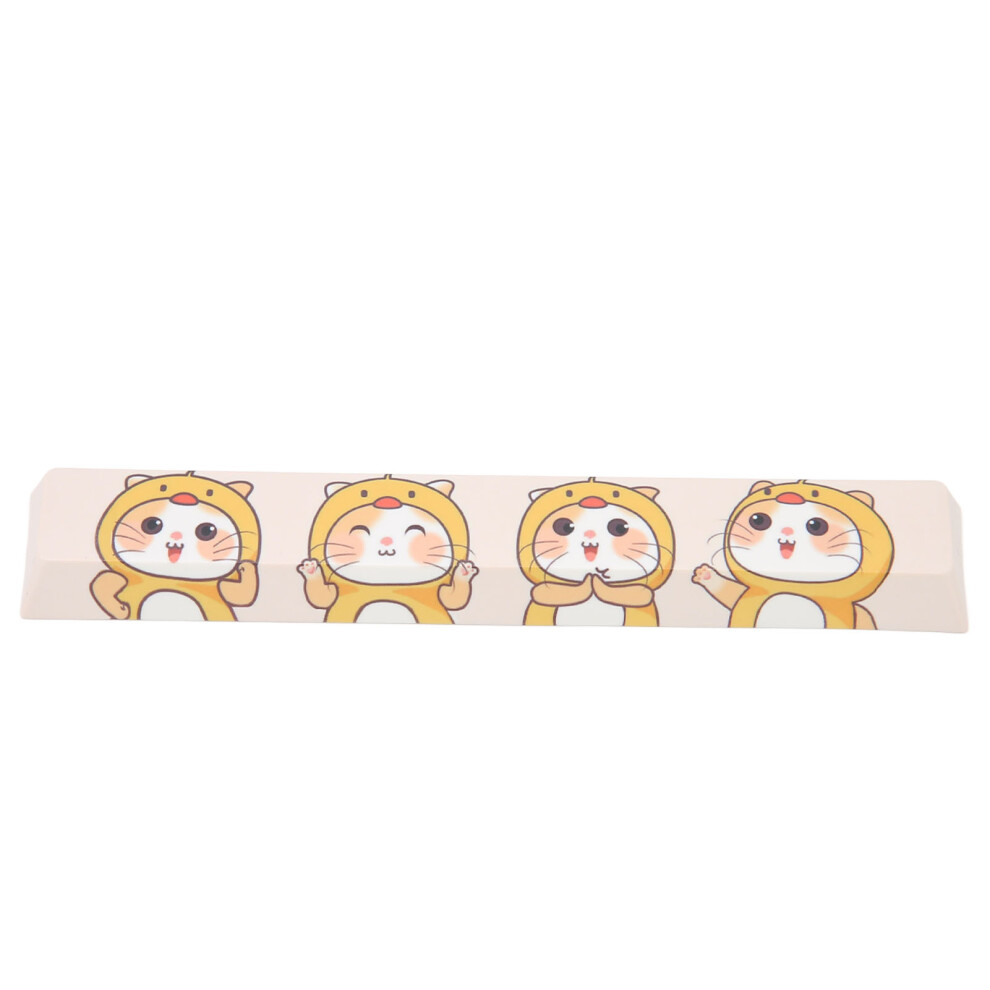 Spacebar Keycap Pbt Cute Cartoon Cat Pattern Diy 9387669786485