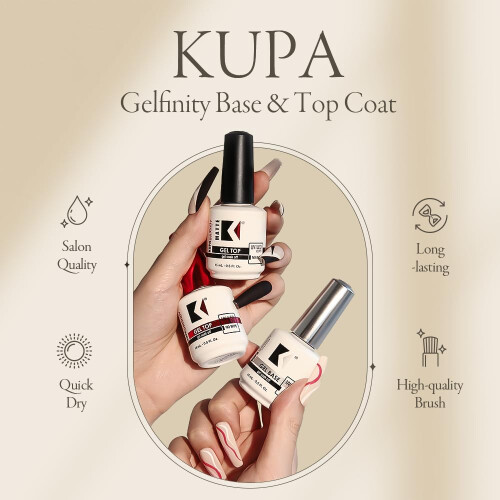 KUPA Gelfinity Gel Topcoat Gloss final 8oz 1