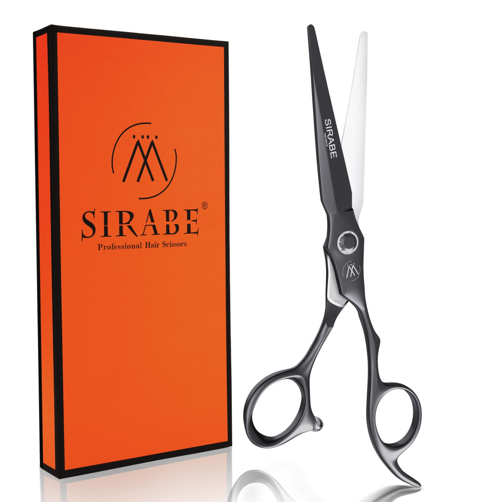 Sirabe High-End Professional Hair Cutting Scissors Shears - Ultra Sharp Blades For Precise Cutting - Barber Shears Haircut Scissors 440C Stainless Ste