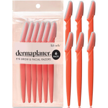 Outil de Dermaplanage Kitsch - Rasoirs pour Visage, Tondeuse à Sourcils, Épilateur Visage