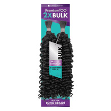 Sensationnel PremToo bulk weaving - 2x jazzy water human hair blend for boho knotless box or curly loose wave styles - 1 pack (18 inch 27 HONEYBLON