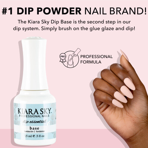 Kiara Sky Professional Nails Dip Liquid Essentials Step 2 Base for Dip Powder Manicure 1
