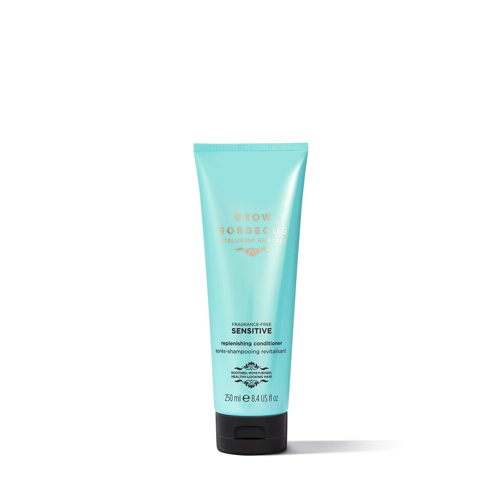 Grow Gorgeous Sensitive Replenishing Conditioner 250Ml - Nourishing - Fragrance Free - Dermatologically Tested - Vegan