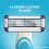 BIC BIC EasyRinse Sensitive Rakblad för Män, 4 Blad, 6-Pack 4