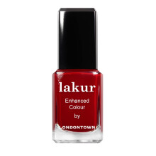 LONDONTOWN Scarlet Red Glossy Nail Polish Vendetta lakur Vegan Chip-Resistant Long-Lasting Nail Lacquer 40 fl oz