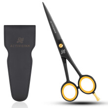 Tesoura de corte de cabelo de barbeiro Premium 6. Polegadas Profissional de ao inoxidvel de alto carbono Lmina afiada com ajuste fino para sal