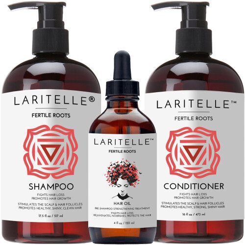Laritelle Bio -Haarwachstum Set Shampoo 17 oz +
