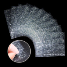 Nail Adhesive Tabs,Glue Sticker, Enlarge Dimension Ivtor Waterproof Breathable Jelly Double Sided Adhesive Tab for Fake Nails 10 Sheets