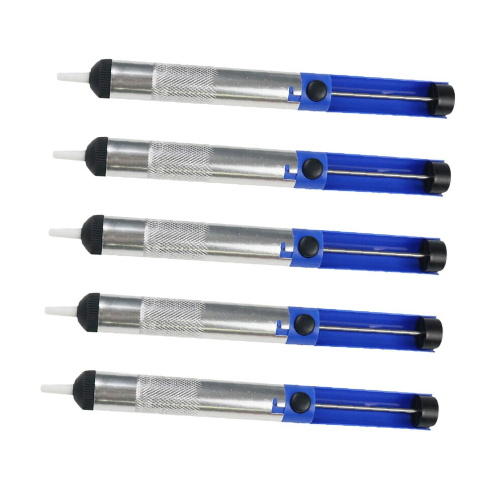 5Pcs Vacuum Suction Cup Solder Pump Set For Electronic Soldering, Desoldering Tools, Hand Welding, Soldering Sucker Pen 6493810696336