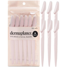 Kitsch Strumento Dermaplaning - Rasoio per Viso per Uomini e Donne, Rifinitore Sopracciglia, Rimozione Peli