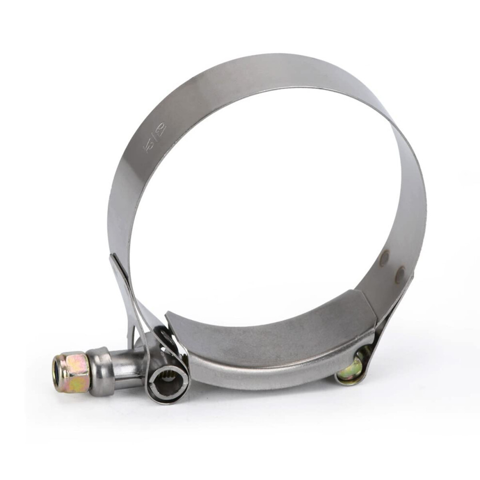 Hose Clamps Adjustable T-Bolt Turbo Silicone Hose Clamp 64-74Mm Stainless Steel Cinch Clamp Rings 2 Pieces 6482260677675