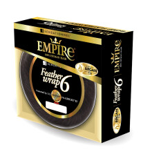 Sensationnel Empire bump weaving hairextension - feather wrap 6 inch human hair short bun weave styling (1B OFFBLACK)