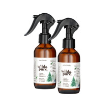 Wild & Pure EWG Verified All Natural Plant-Based EcoBalance Cleanser - 4 Oz Spray (Pack of 2) | pH Balanced & Microbiome-Friendly | No-Rinse Body Wa