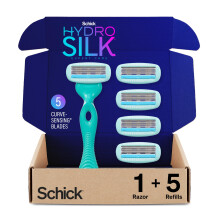 Schick Hydro Silk Sensitive Skin Scheermes voor Vrouwen met 5 Moisturiserende Bladen