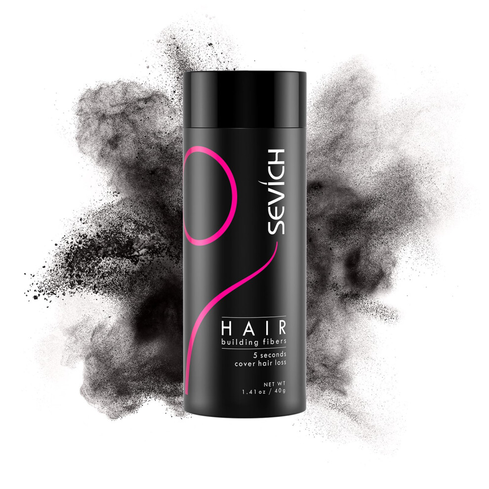 Sevich Hair Fibers For Thinning Hair Hair Building Fibers Instantly Thicker & Fuller Look Hair Powder For Men & Women 40G Dark Brown