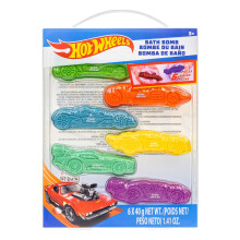 Hot Wheels 6 Piece Bath Bombs for Kids Bubble Gum Scented Bath Toys for Kids Ages 3+ by Townley Girl
