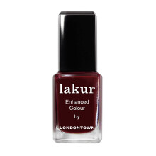 LONDONTOWN Blackened Purple Glossy Nail Polish Elderberry lakur Vegan Chip-Resistant Long-Lasting Nail Lacquer 40 fl oz