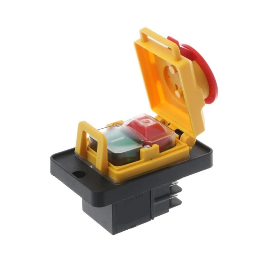Kjd12 250V 4-Pin Push Button Switch For Start Stop No Volt Release In Woodshop And Metalwork Machines 6482260677712